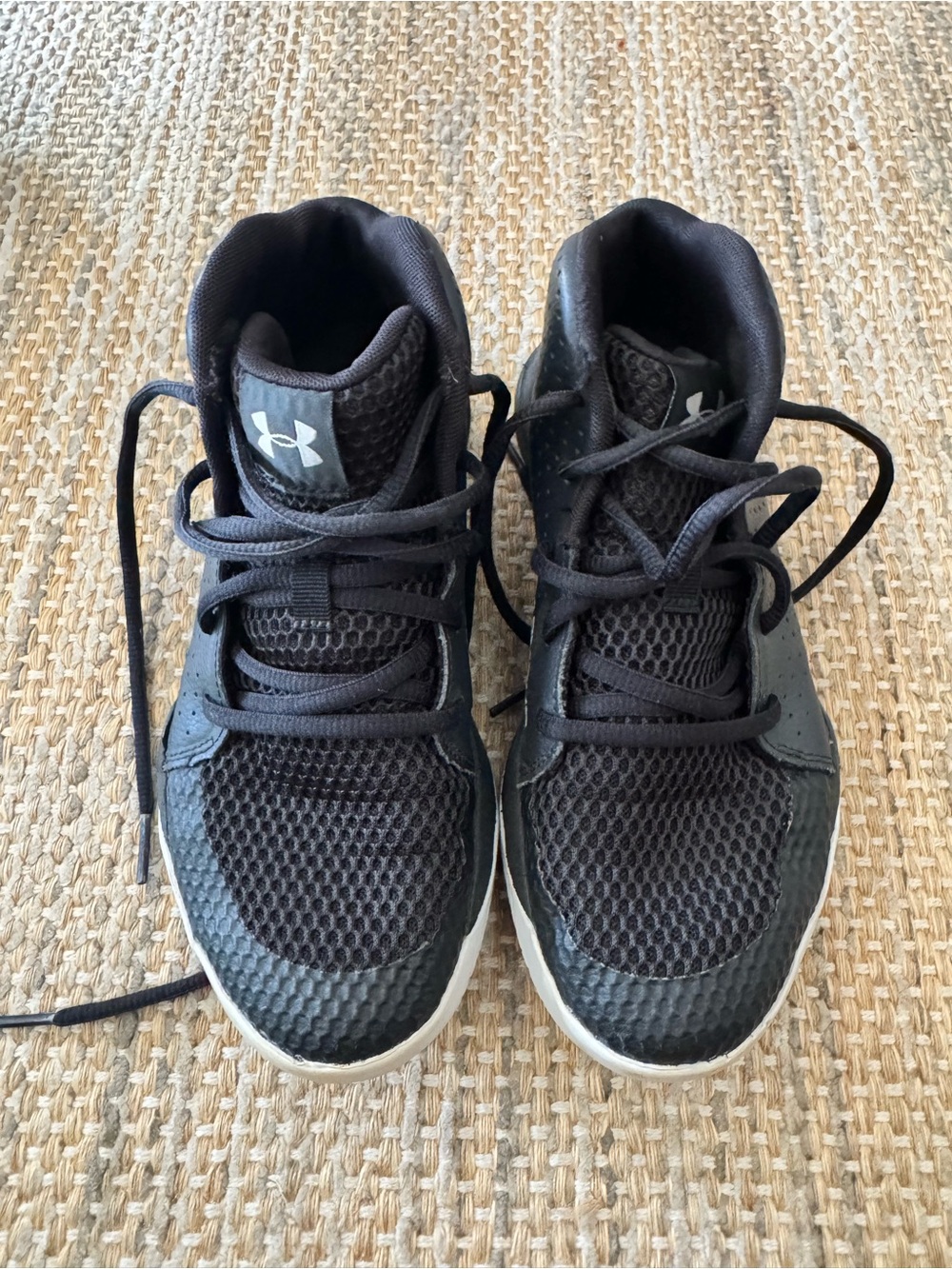 Under Armour Kids' Black High-Top Basketball Shoes